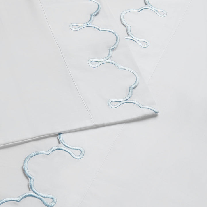 Scalloped Embroidered Sheet Set