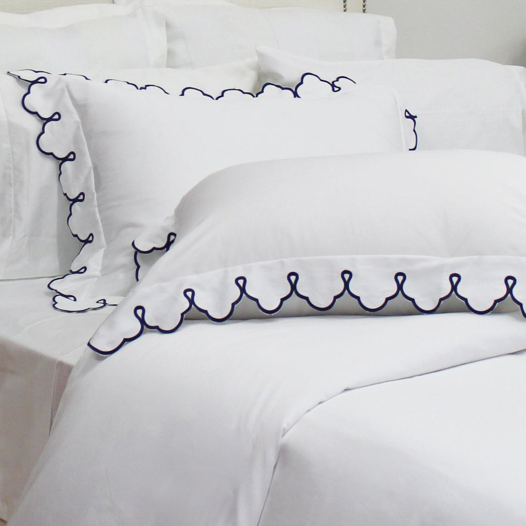 Scalloped Embroidered Duvet Set