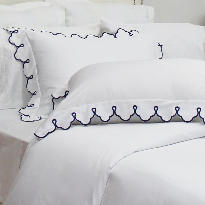 Scalloped Embroidered Duvet Set