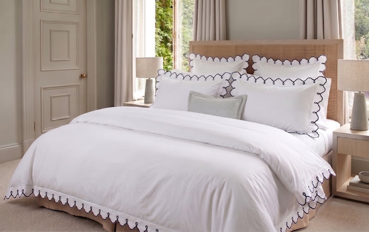 Scalloped Embroidered Duvet Set